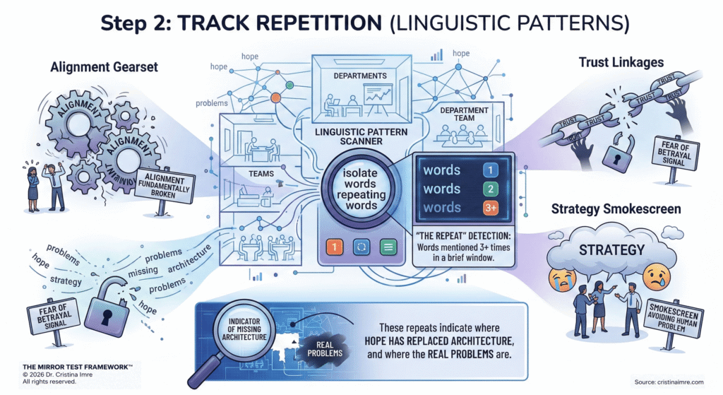 step 2 Track Repetition from The Mirror Test Framework by Cristina Imre
